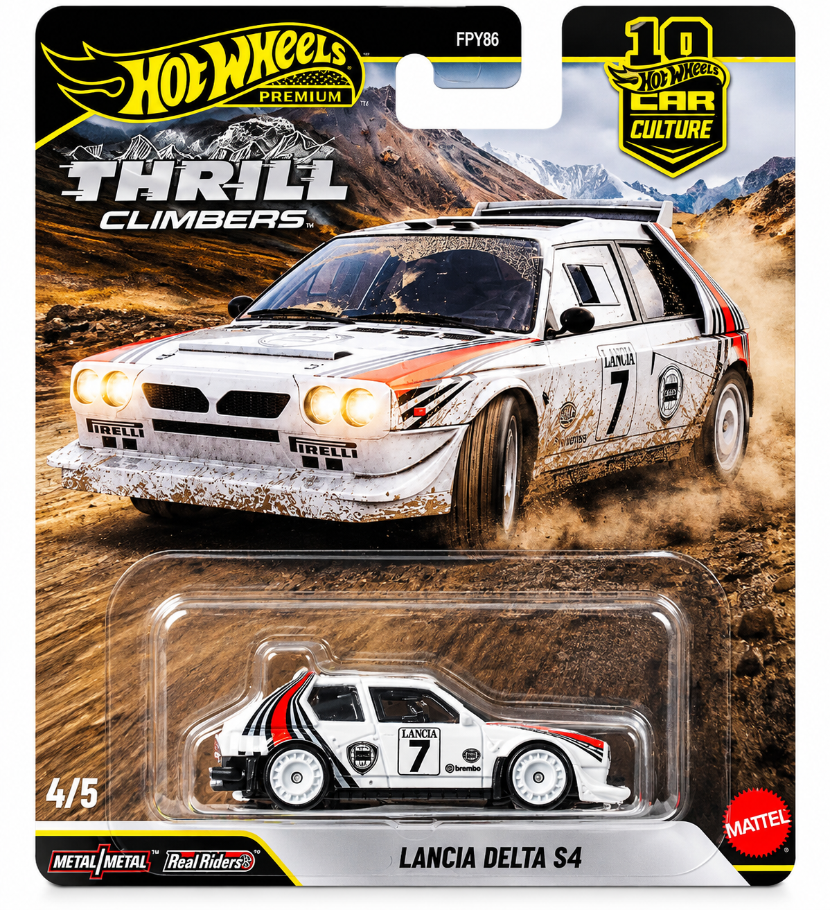 Hot Wheels Premium Car Culture Thrill Climbers Lancia Delta S4