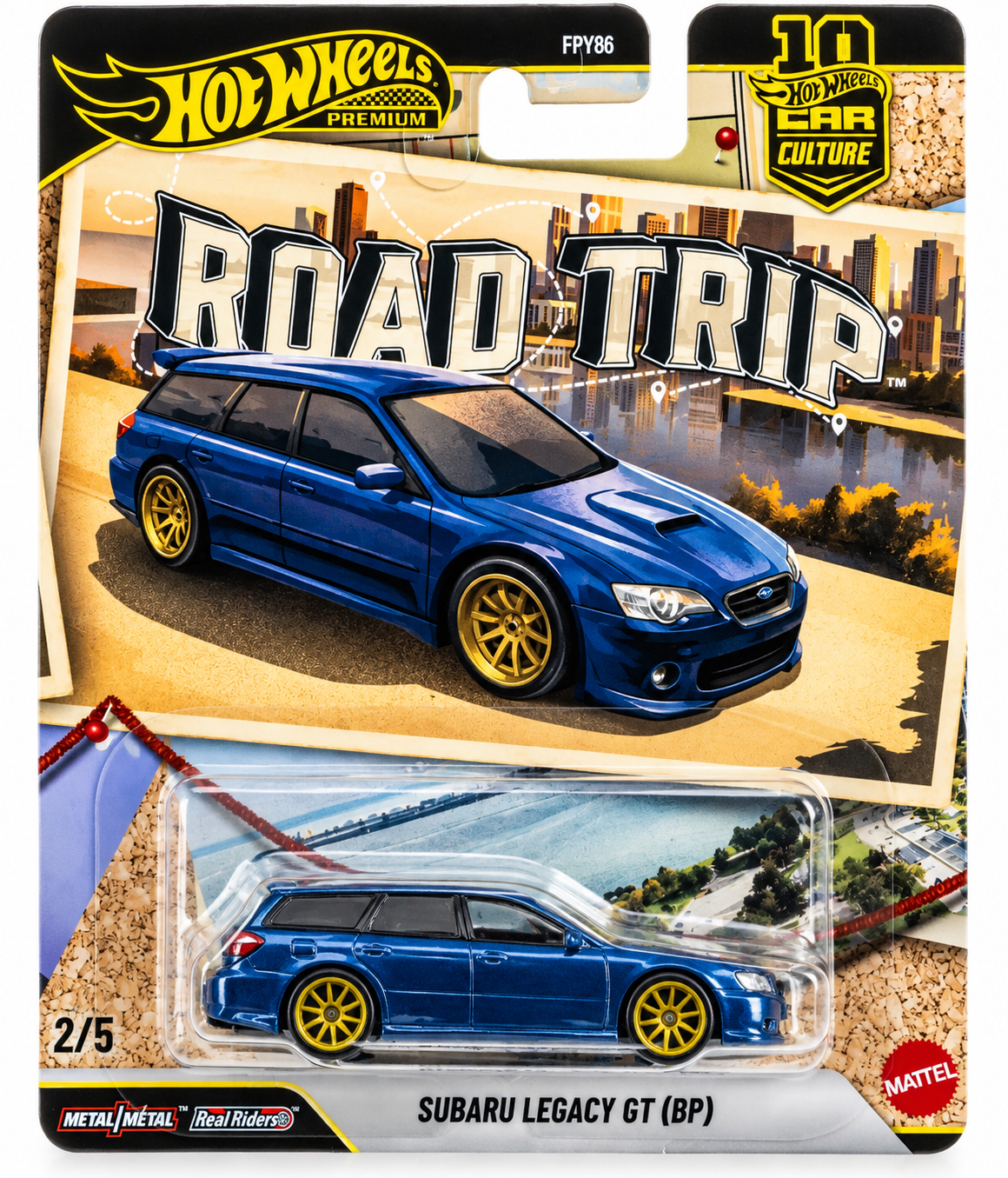 2026 Hot Wheels Car Culture Road Trip #2 Subaru Legacy GT (BP) Pearl Blue