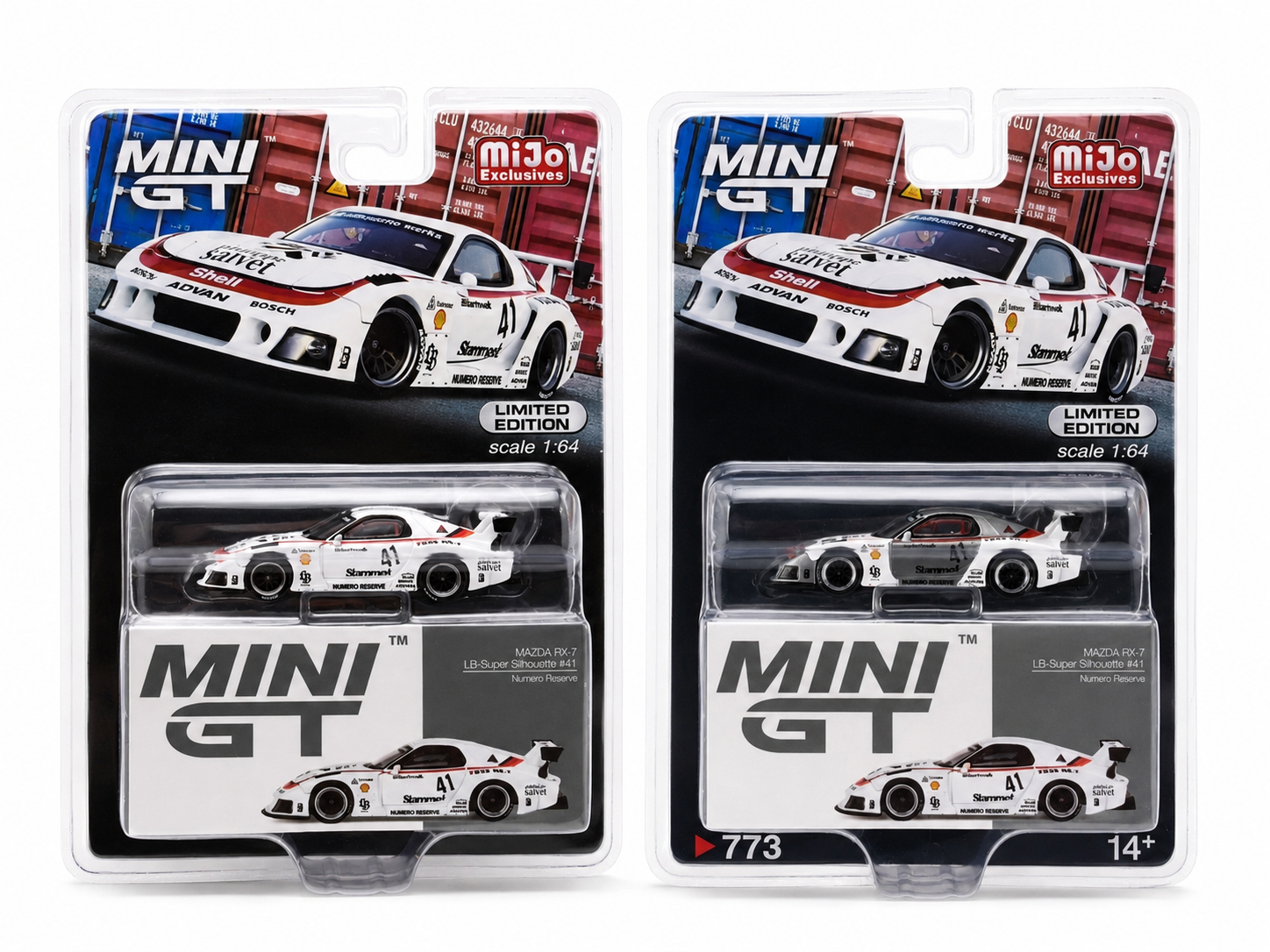 Mini GT 1:64 Mazda RX-7 LB-Super Silhouette #41 Numero Reserve – Standard + CHASE Pair