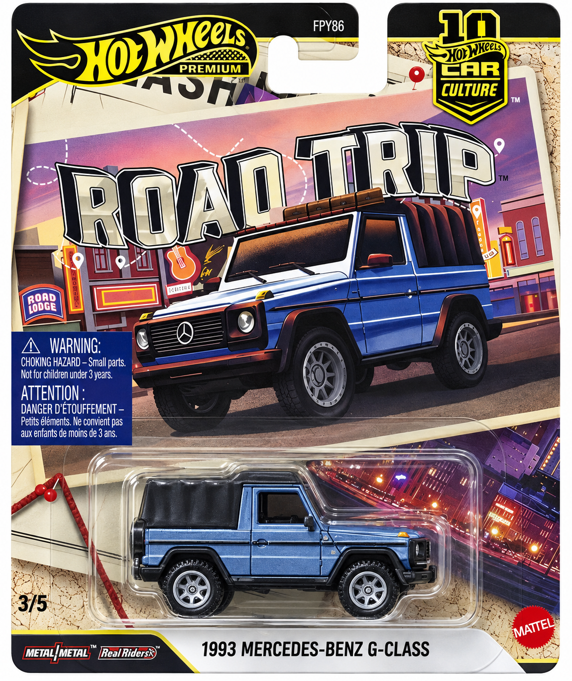 Hot Wheels 1/64 2026 Premium Car Culture Road Trip ’93 Mercedes-Benz G-Class