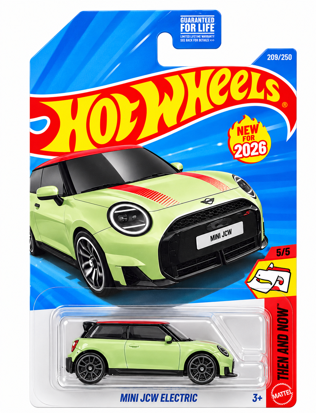 Hot Wheels Mini JCW Electric #209 Then and Now 10/10 2026  Mix N