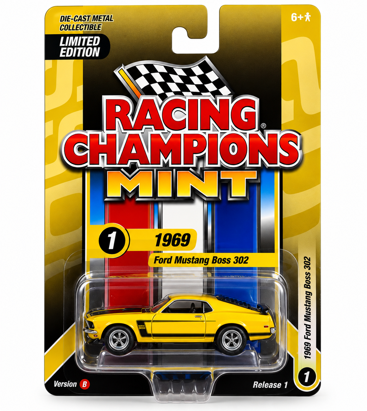 Racing Champions Mint 1969 Ford Mustang Boss 302 Die-Cast 1:64