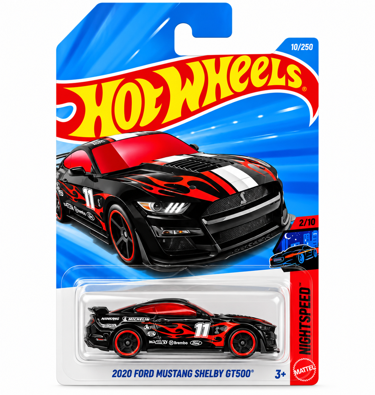 Hot Wheels 2026 HW Nightspeed 2/10 Black 2020 Ford Mustang Shelby GT500