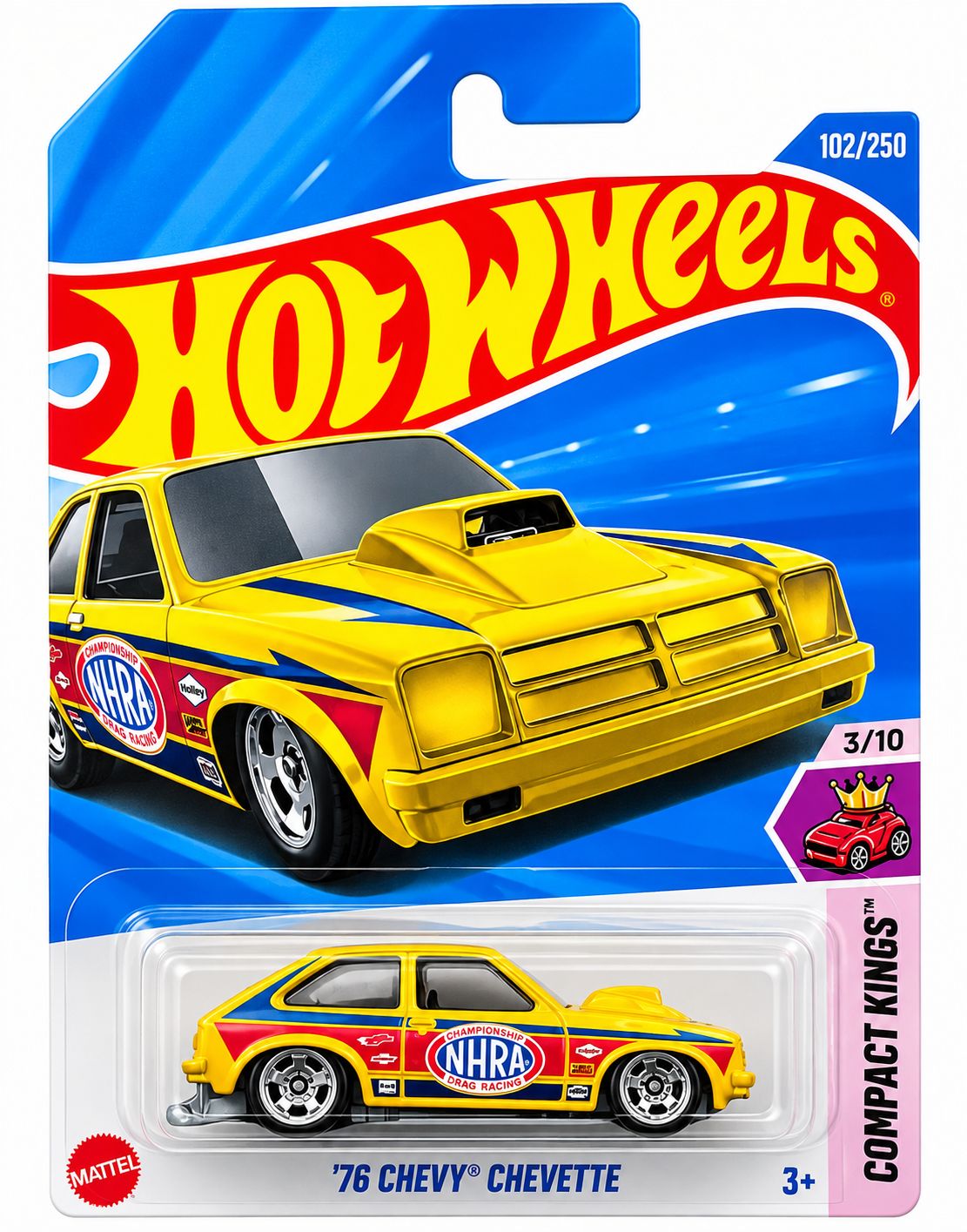 Hot Wheels - 2025 Compact Kings 3/10 '76 Chevy Chevette 102/250 (BBHYX43)