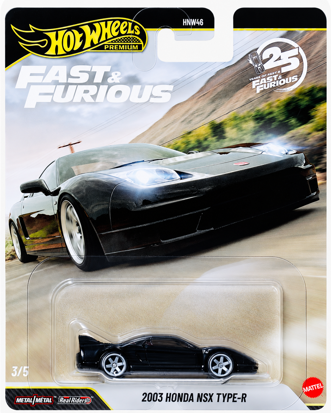 Hot Wheels 2026 Fast & Furious 25th Anniversary ’03 Honda NSX Type-R