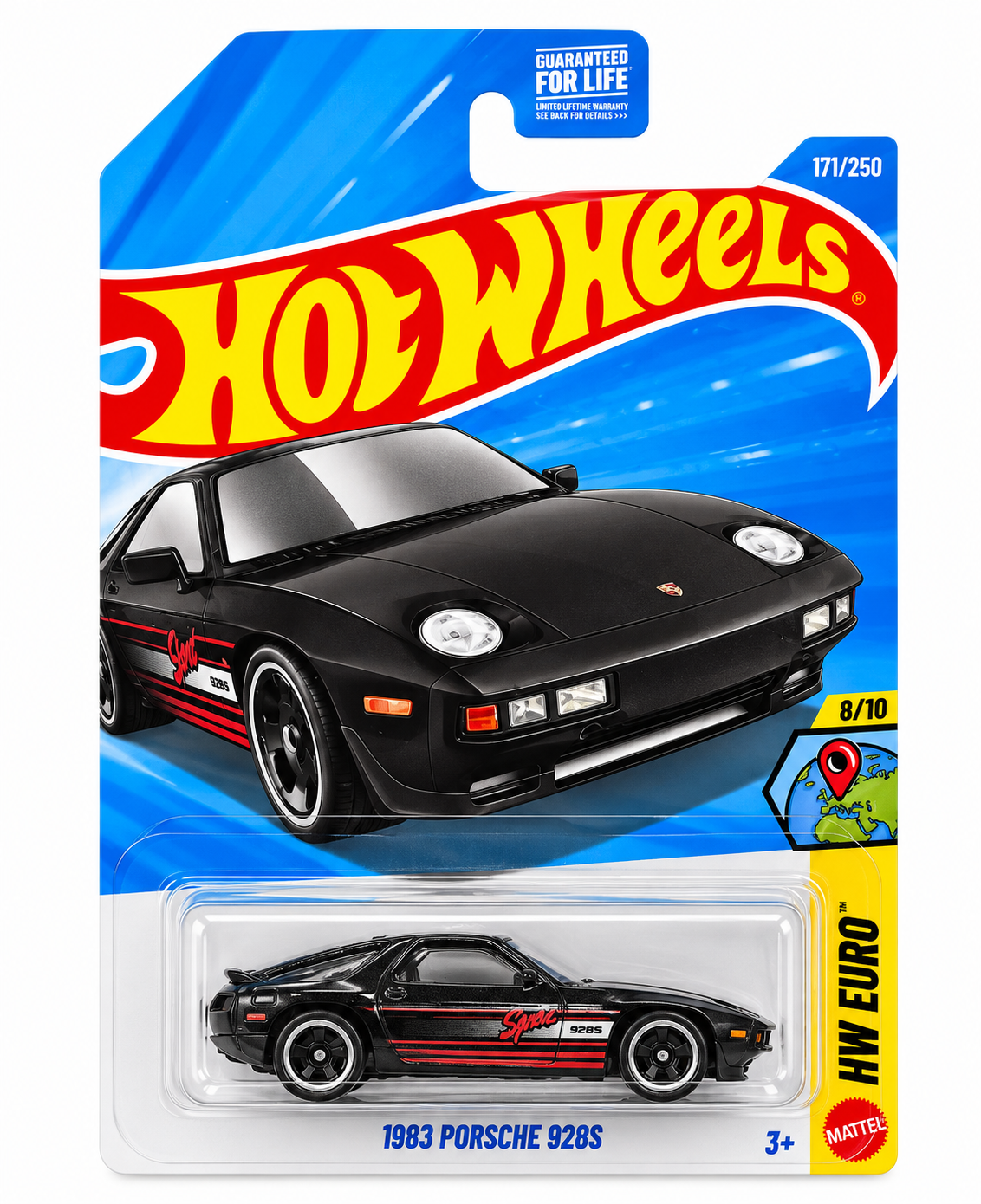 2026 Hot Wheels 1983 Porsche 928S #171 Gloss Black
