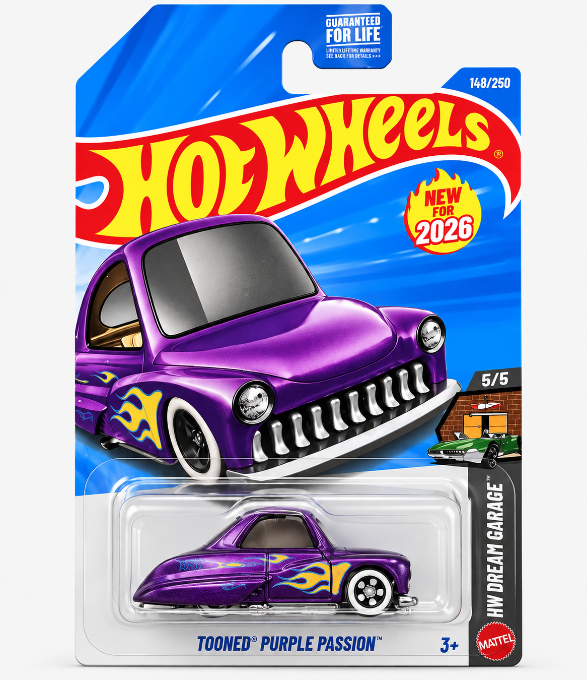 Hot Wheels Tooned Purple Passion HW DREAM GARAGE
