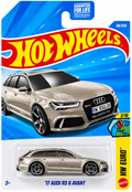 Hot Wheels '17 Audi RS 6 Avant Silver 1:64 Diecast Car HW Euro