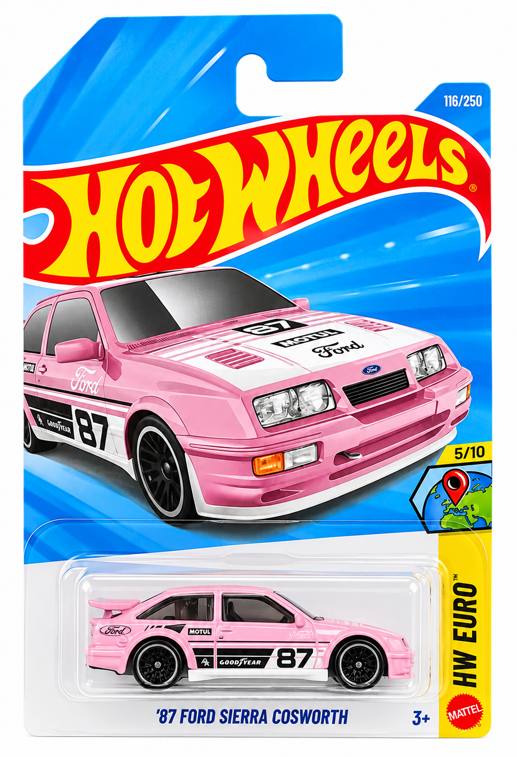 '87 Ford Sierra Cosworth #116 Hot Wheels 2026 Mainline HW Euro Pink New