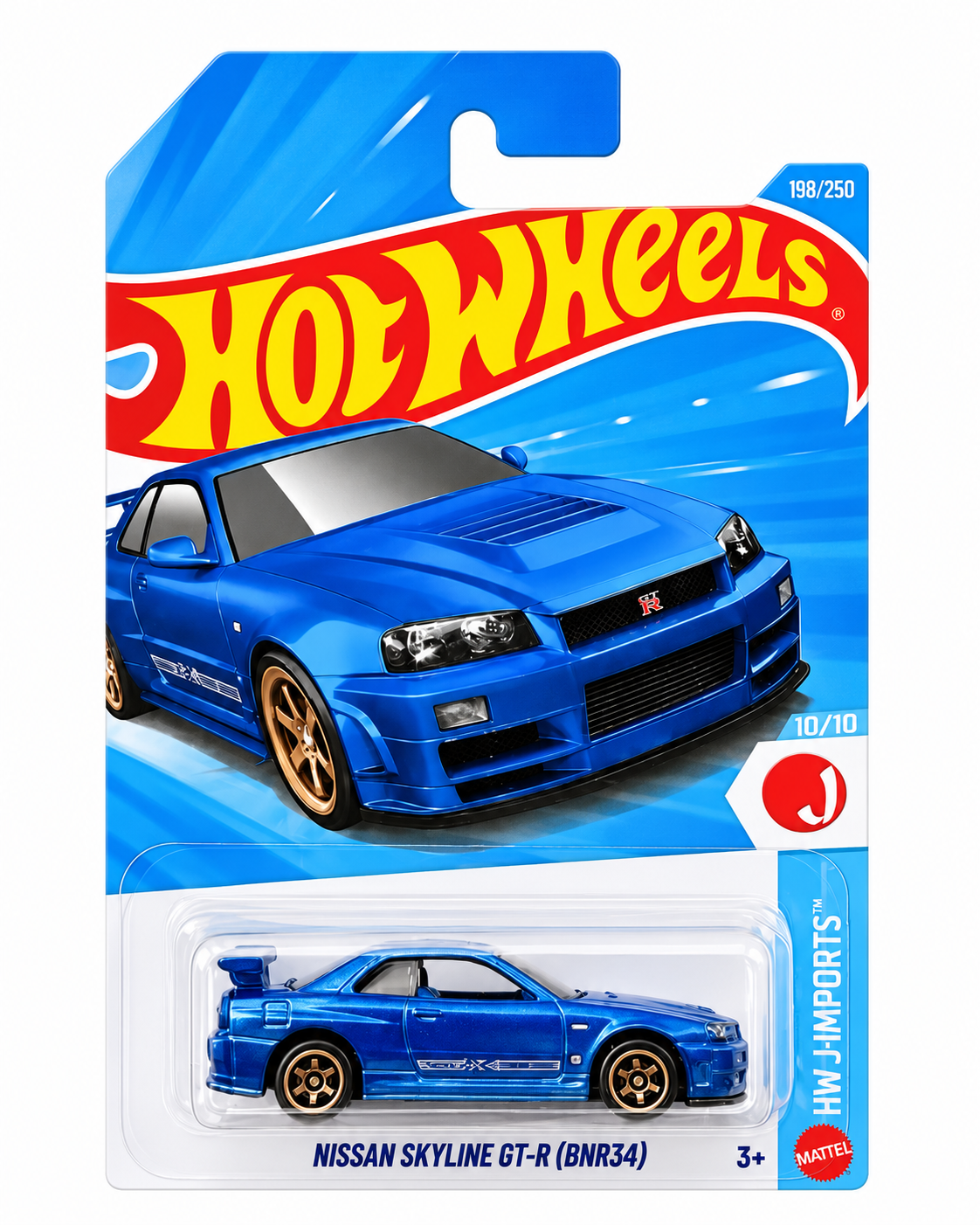 Hot Wheels 2026 K case blue Nissan Skyline GT-R BNR34 R34