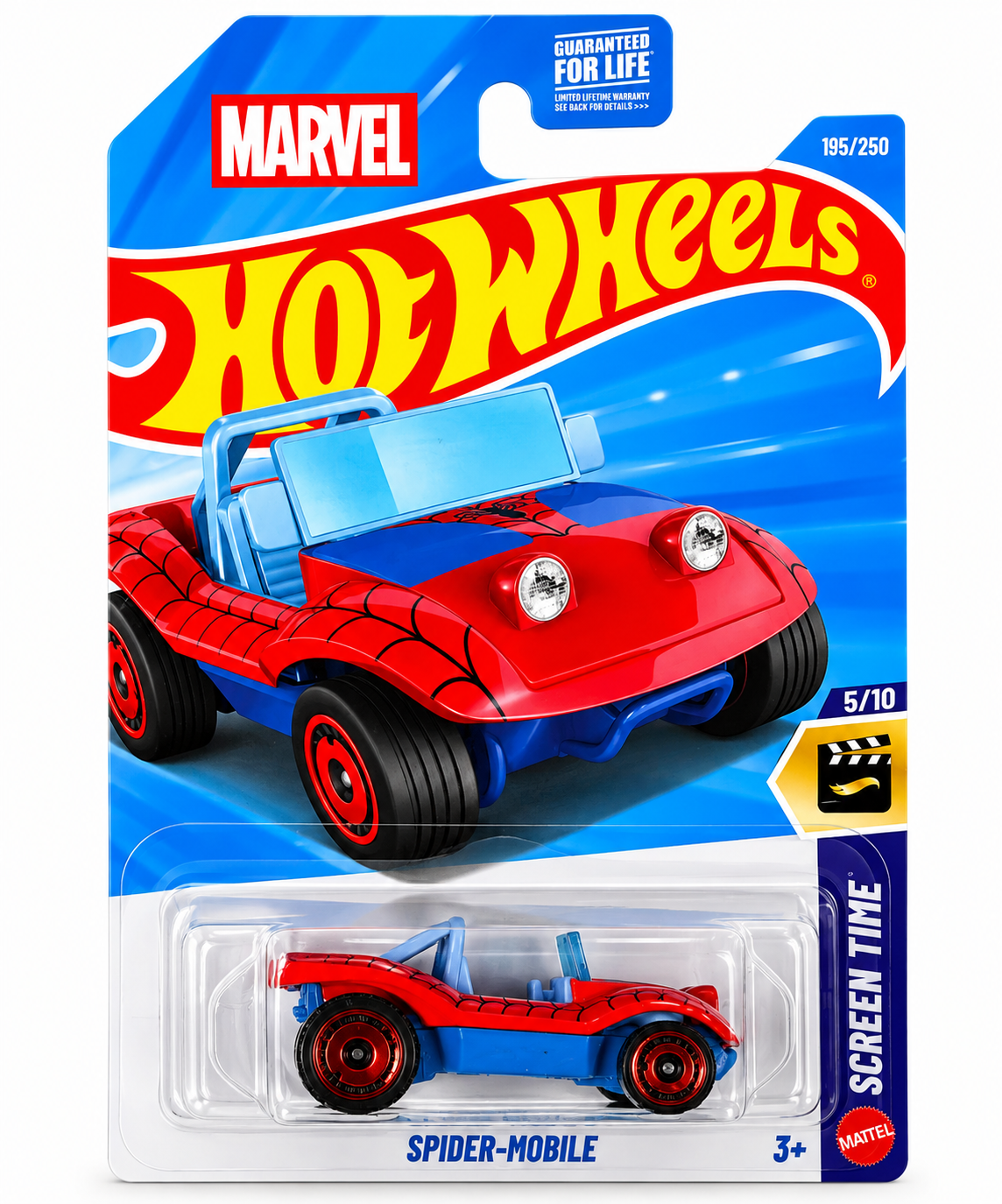 Hot Wheels Spider-Mobile 195/250 2026 HW Screen Time 5/10 red