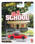 Hot Wheels Pop Culture 77 Pontiac Firebird T/A Old School Real Riders Red
