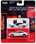 Maisto Porsche Taycan Turbo S White "Speed Icons" Series 1/64