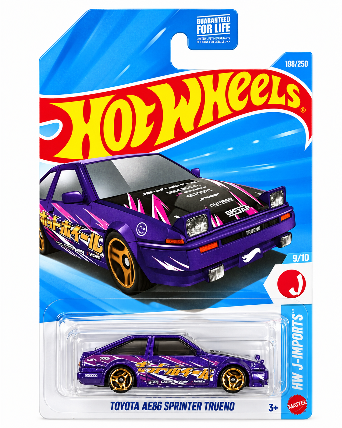 2026 Hot Wheels Toyota AE86 Sprinter Trueno Purple K Case 198/250