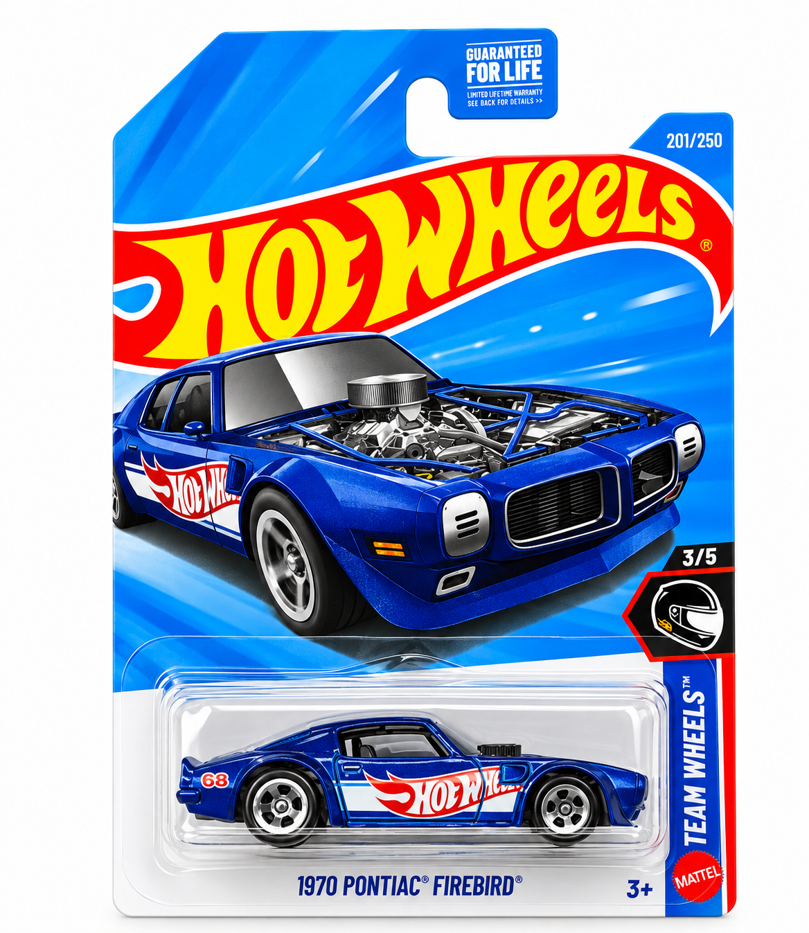 Hot Wheels 2026 Blue 1970 Pontiac Firebird 201/250 Team Wheels 3/5 K Case