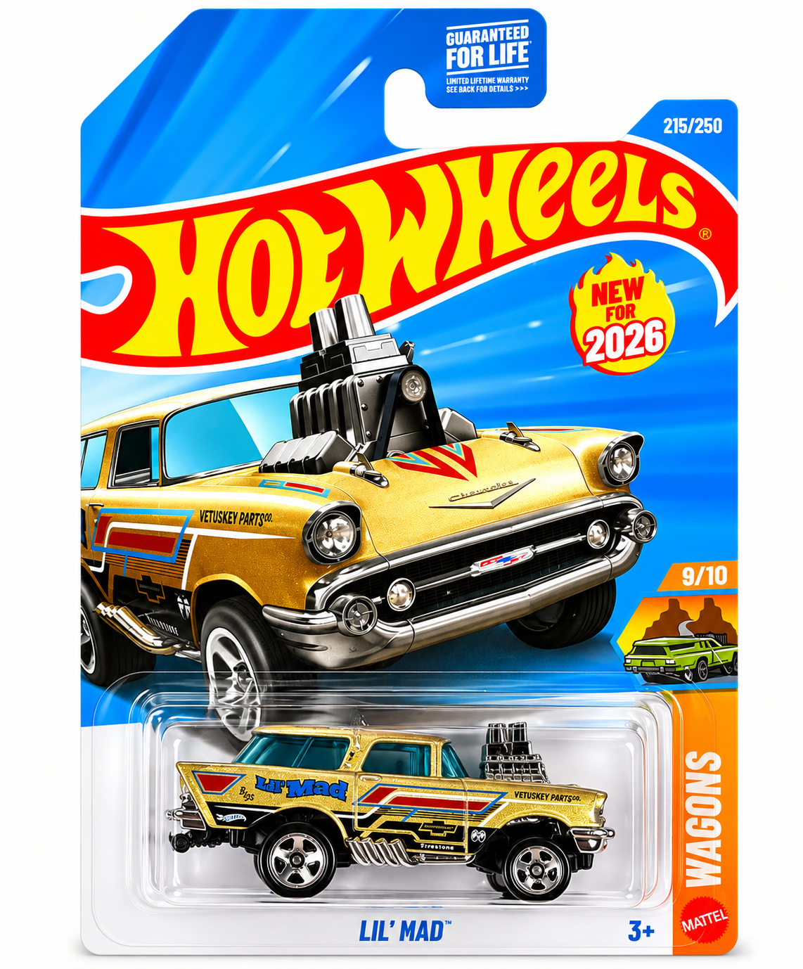 Lil Mad 215/250 JJH65 Hot Wheels 2026 Wagons 9/10 NOMAD champagne