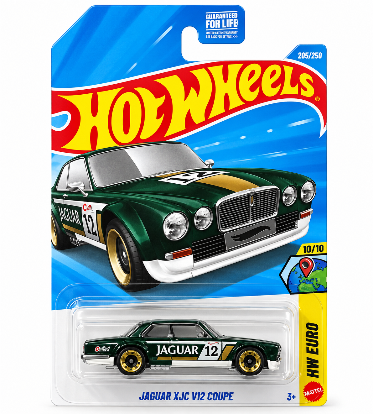 Hot Wheels Jaguar XJC V12 Coupe Green 1:64 Diecast Car 2026 Euro Series